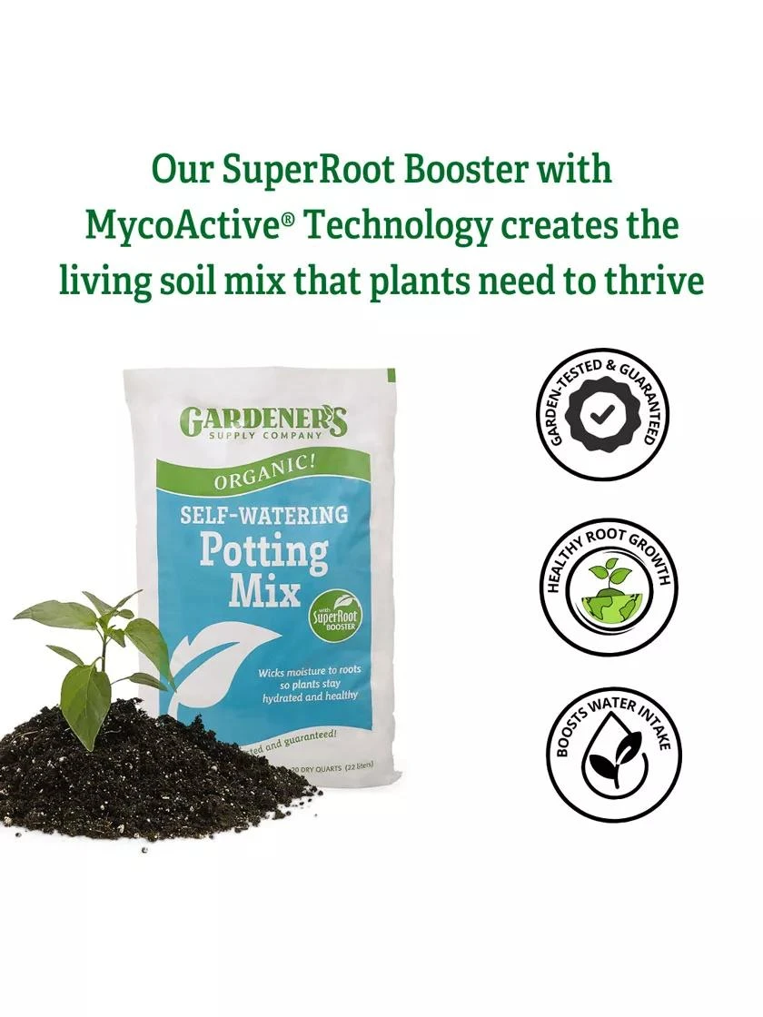 Organic Self-Watering Potting Mix, 20 Qts. 3 Organic Self-Watering Potting Mix, 20 Qts. - Image 3