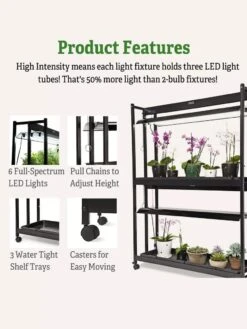 LED SunLite® High Intensity 2-Tier Garden 14 LED SunLite® High Intensity 2-Tier Garden -The Garden Shop 8596023 4