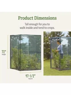 Crop Cage, 4' X 4' 9 Crop Cage, 4' X 4' -The Garden Shop 8596538 dimensions