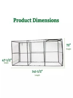 Crop Cage, 4' X 12' -The Garden Shop 8596540 2