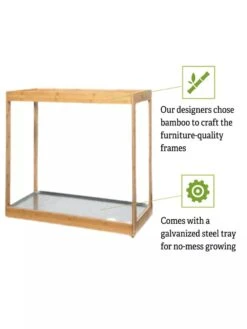 Medium Bamboo LED Grow Light Garden -The Garden Shop 8597883 5
