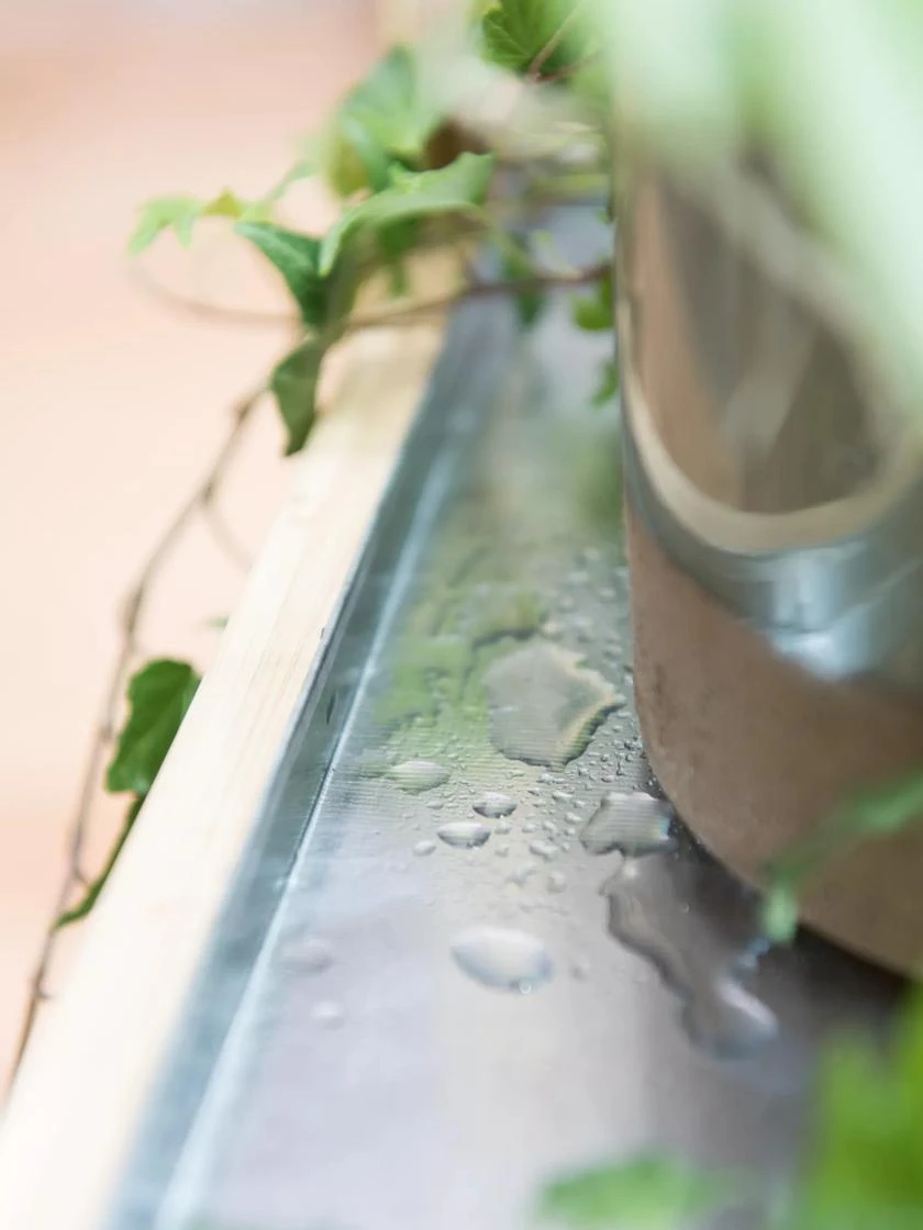 Galvanized Tray For Bamboo LED Grow Light Gardens 1 Galvanized Tray For Bamboo LED Grow Light Gardens