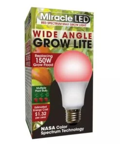 Miracle LED Corded 4-Socket Grow Light Kit With Bulbs, Full Spectrum And Red -The Garden Shop 8599032 03V tif