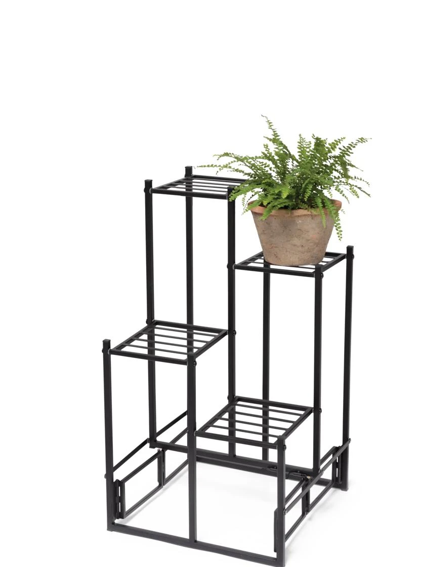 4-Tier Square Foldable Plant Stand 2 4-Tier Square Foldable Plant Stand - Image 2
