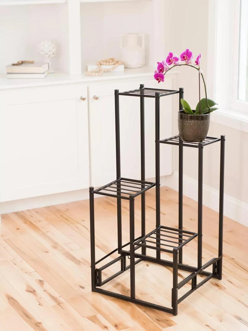 4-Tier Square Foldable Plant Stand 1 4-Tier Square Foldable Plant Stand