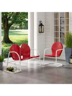 Crosley Griffith Loveseat & Chair Outdoor Seating Set -The Garden Shop 8599634 03v