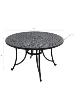 Crosley Sedona Cast Aluminum Dining Table 9 Crosley Sedona Cast Aluminum Dining Table -The Garden Shop 8599661 01v