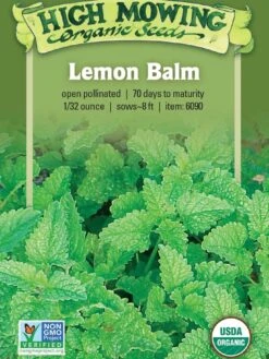 Lemon Balm Organic Seeds -The Garden Shop 8599880 02V tif