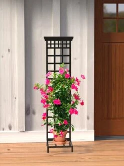 Mission-Style Planter Stand With Trellis 5 Mission-Style Planter Stand With Trellis -The Garden Shop 8600111 01V tif