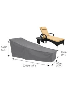 Bosmere Large Sunbed Waterproof Cover -The Garden Shop 8608855 02v