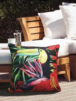 Outdoor Decor™ Floor Pillows, 24" X 24" -The Garden Shop 8611118 105v trfl outdoor floor deco pillow 24x24 tropical flowers