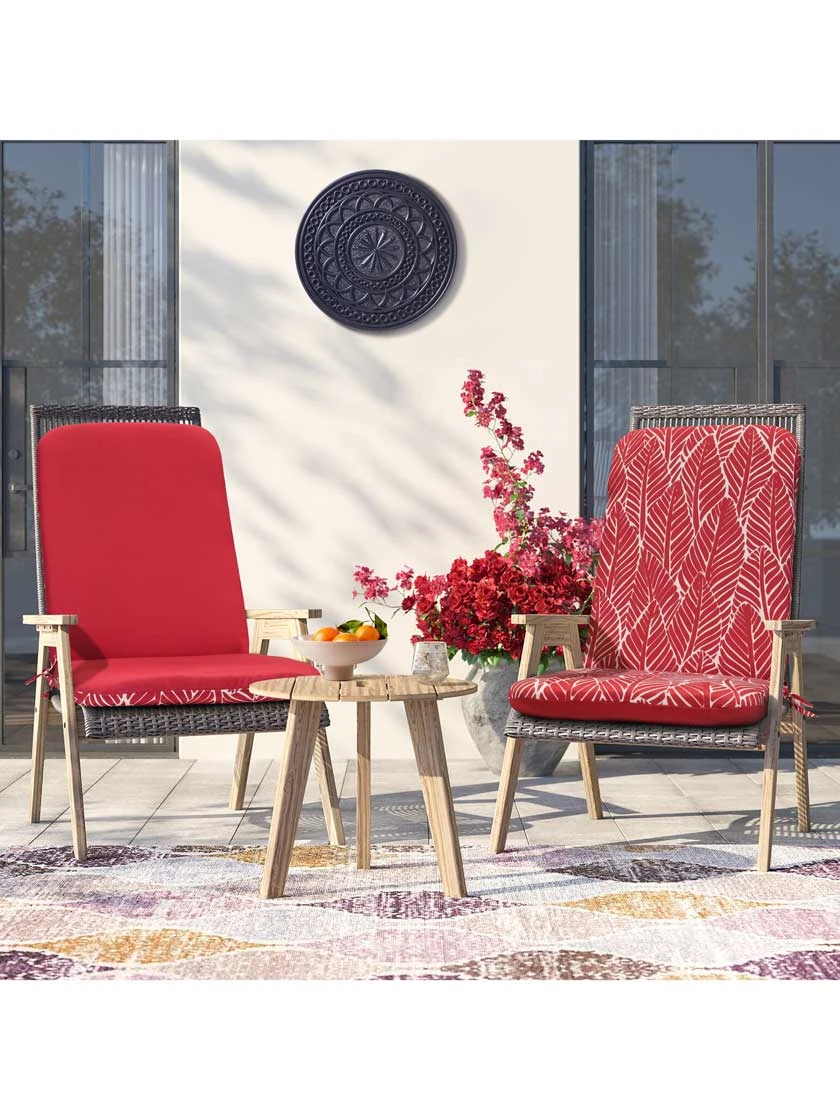 Outdoor Decor™ Seat Pad High Back Cushions, 20" X 45" 2 Outdoor Decor™ Seat Pad High Back Cushions, 20" X 45" - Image 2