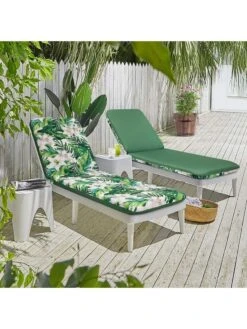 Outdoor Decor™ Chaise Lounge Cushions, 22" X 73" 12 Outdoor Decor™ Chaise Lounge Cushions, 22" X 73" -The Garden Shop 8611127 106v grli outdoor chaise lounge cushion 22x73 green lily
