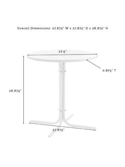 Crosley Griffith Outdoor Bistro Table 9 Crosley Griffith Outdoor Bistro Table -The Garden Shop 8611576 05v