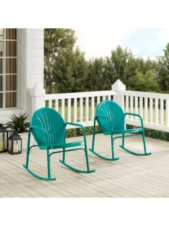 Crosley Griffith 2-piece Outdoor Rocking Chair Set -The Garden Shop 8611577 tu 28v