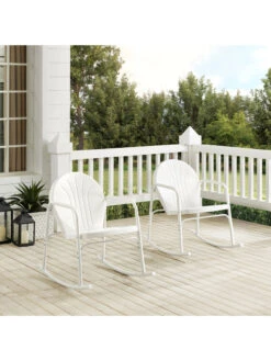 Crosley Griffith 2-piece Outdoor Rocking Chair Set -The Garden Shop 8611577 wt 40v