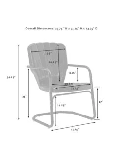 Crosley Ridgeland 5-piece Outdoor Dining Set 27 Crosley Ridgeland 5-piece Outdoor Dining Set -The Garden Shop 8611579 07v