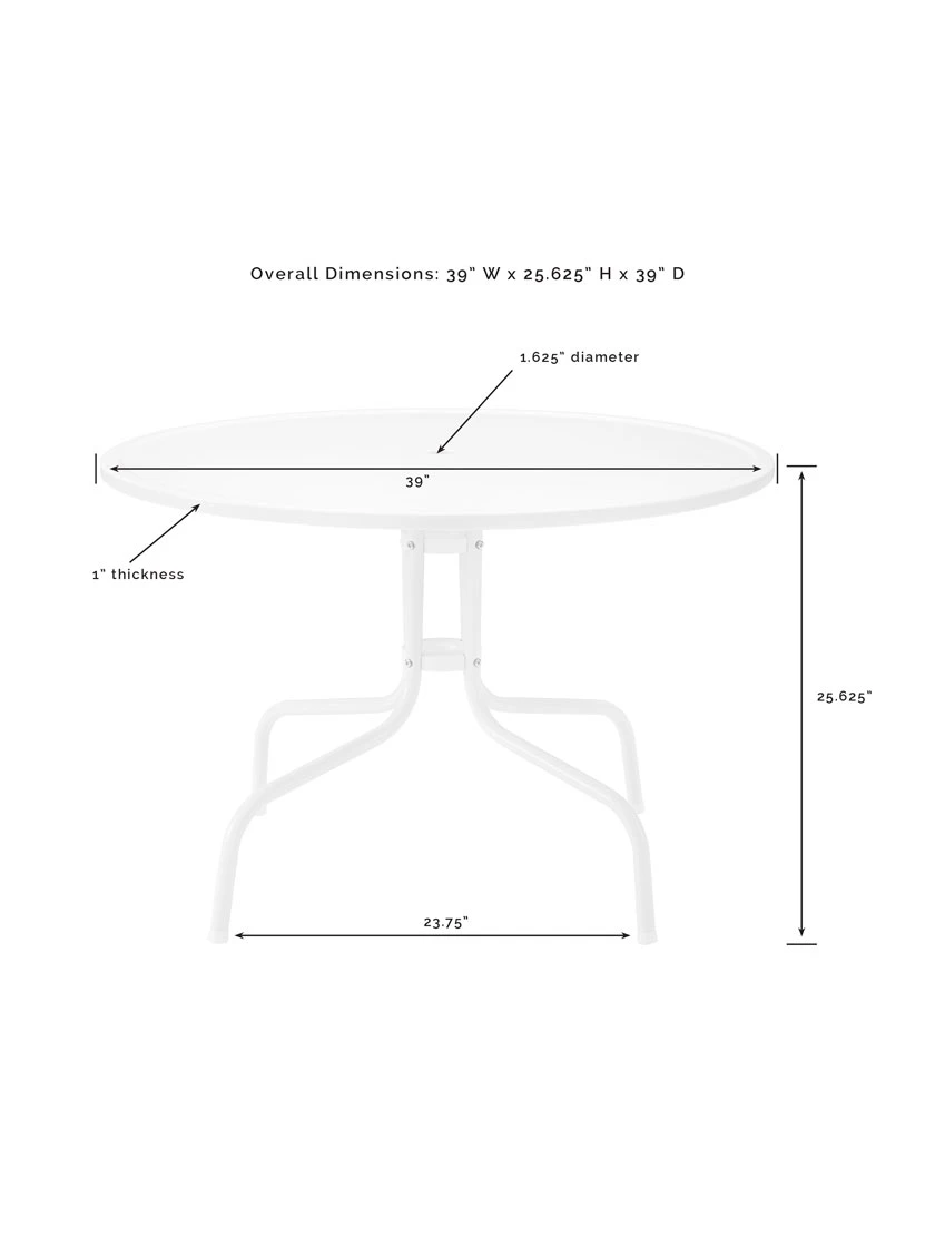 Crosley Ridgeland 5-piece Outdoor Dining Set 14 Crosley Ridgeland 5-piece Outdoor Dining Set - Image 14