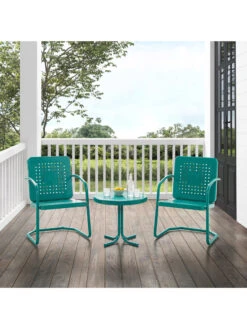 Crosley Bates 3-piece Outdoor Dining Chair Set -The Garden Shop 8611583 tu 14v