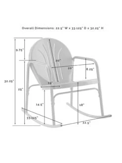 Crosley Griffith 3-piece Outdoor Rocking Chair Set -The Garden Shop 8611588 09v