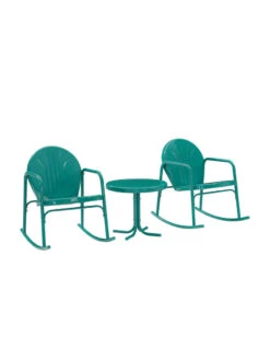 Crosley Griffith 3-piece Outdoor Rocking Chair Set -The Garden Shop 8611588 tu 26v
