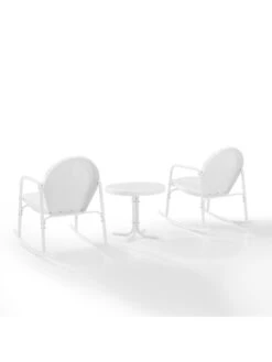 Crosley Griffith 3-piece Outdoor Rocking Chair Set -The Garden Shop 8611588 wt 40v