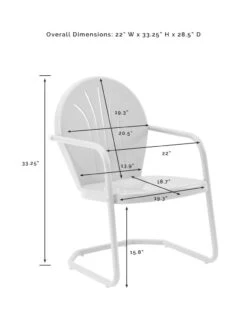 Crosley Griffith 3-piece Outdoor Bistro Set 31 Crosley Griffith 3-piece Outdoor Bistro Set -The Garden Shop 8611589 07v