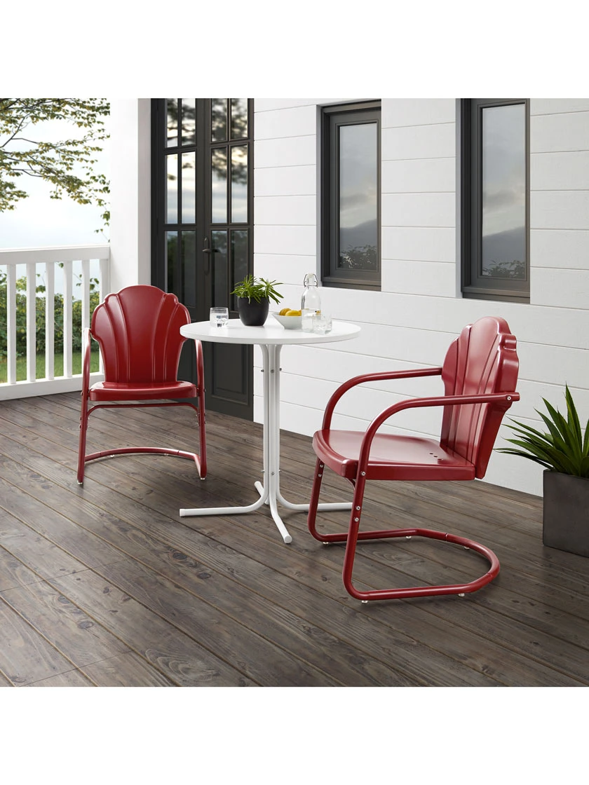Crosley Tulip 3-piece Outdoor Bistro Set 5 Crosley Tulip 3-piece Outdoor Bistro Set - Image 5