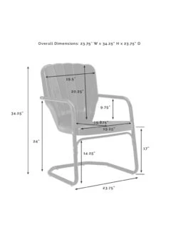 Crosley Ridgeland 3-piece Outdoor Bistro Set 32 Crosley Ridgeland 3-piece Outdoor Bistro Set -The Garden Shop 8611594 10v