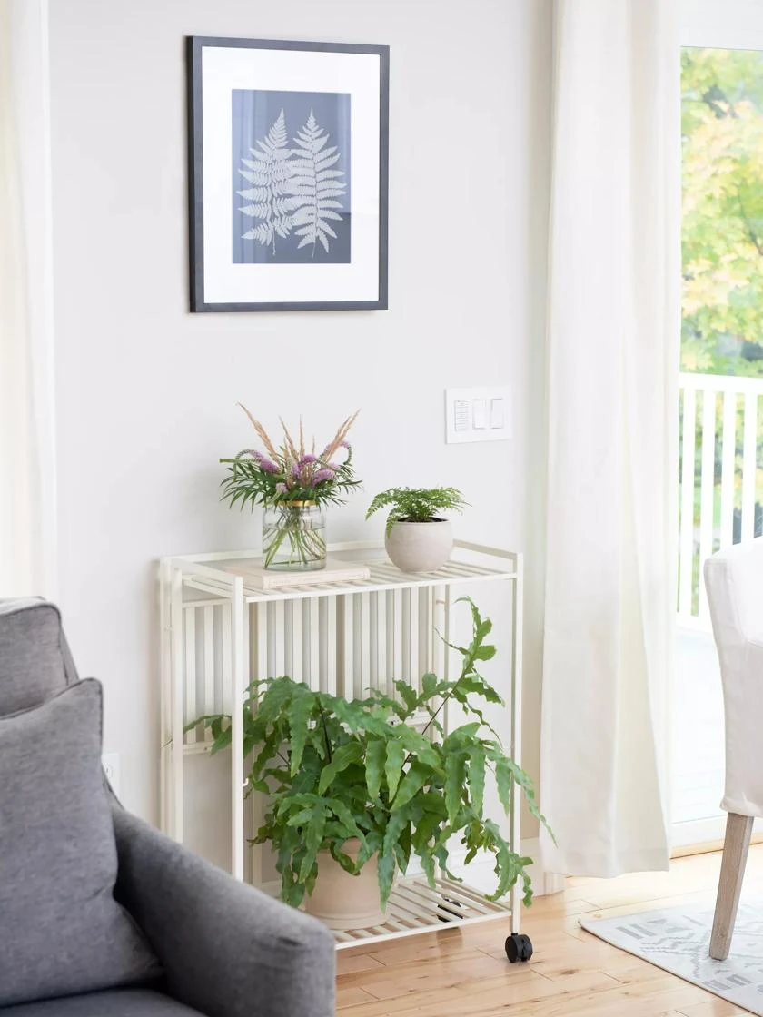 Oslo 2-Tier Plant Stand With Folding Shelves 2 Oslo 2-Tier Plant Stand With Folding Shelves - Image 2