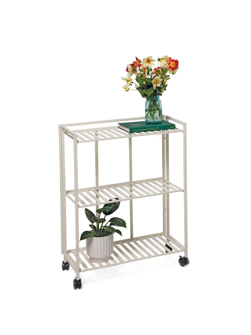 Oslo 2-Tier Plant Stand With Folding Shelves 4 Oslo 2-Tier Plant Stand With Folding Shelves - Image 4