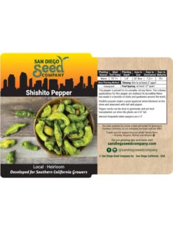 Shishito Pepper Organic Seeds 5 Shishito Pepper Organic Seeds -The Garden Shop 8611910 02v