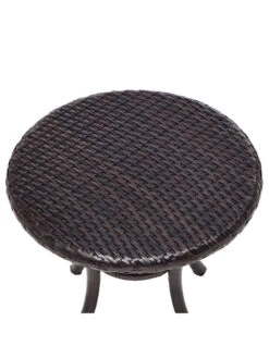 Crosley Palm Harbor Outdoor Wicker Round Side Table -The Garden Shop 8611949 06v