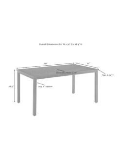 Crosley Kaplan 5Pc Outdoor Dining Set With Swivel Chairs -The Garden Shop 8611955 10v