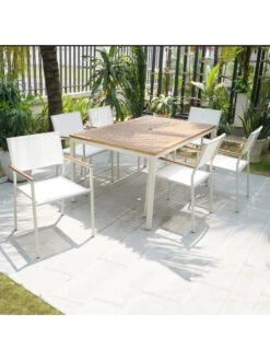 Braylee 7 Pc Outdoor Dining Set -The Garden Shop 8612276 02v