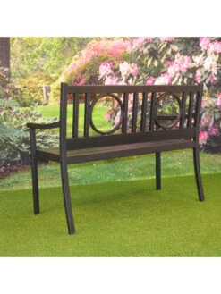 Gramercy Outdoor Metal Bench 12 Gramercy Outdoor Metal Bench -The Garden Shop 8612281 01v