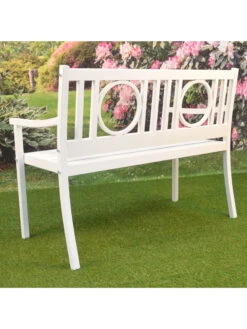 Gramercy Outdoor Metal Bench 13 Gramercy Outdoor Metal Bench -The Garden Shop 8612281 04v