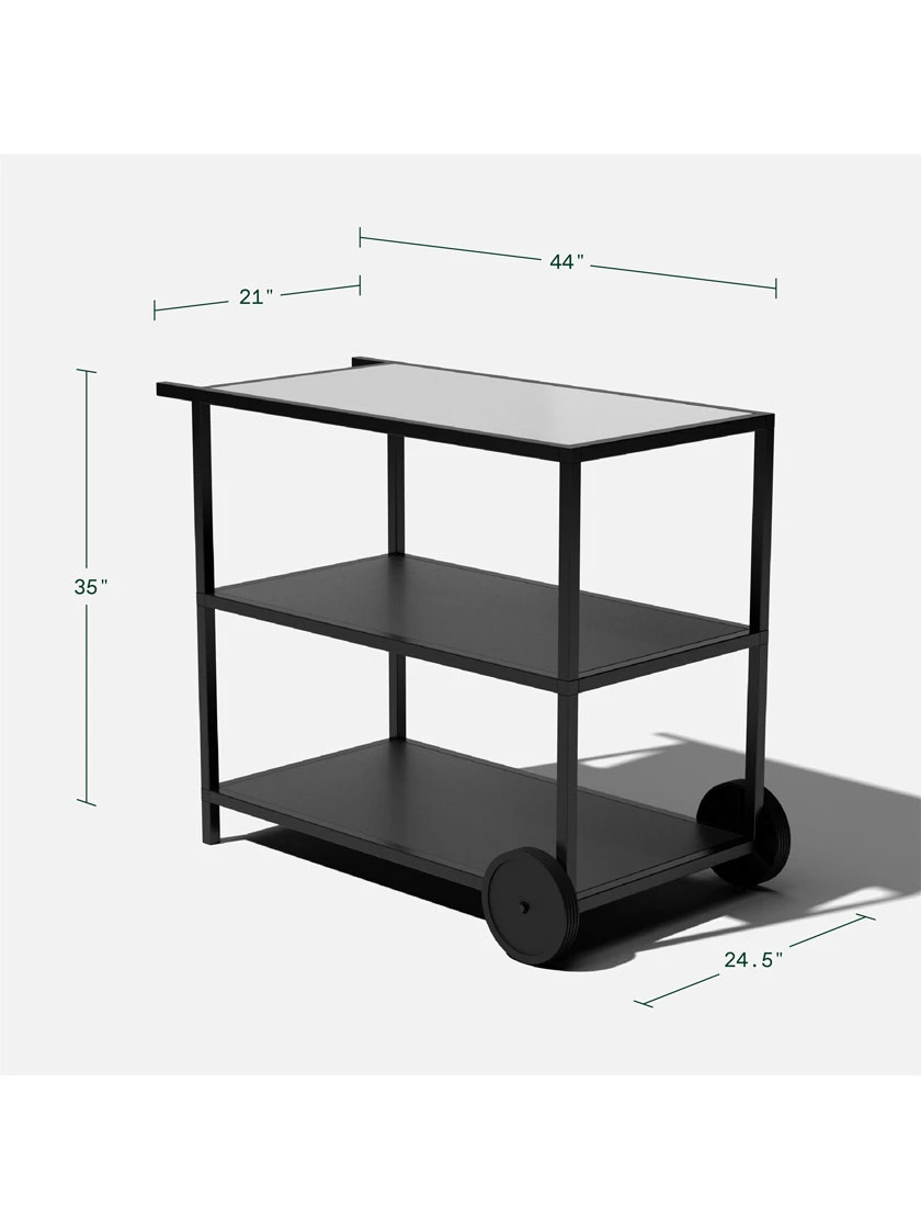Veradek Stainless Steel Outdoor Kitchen Series Bar Cart 5 Veradek Stainless Steel Outdoor Kitchen Series Bar Cart - Image 5