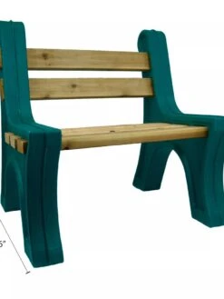 Custom Length Lightweight Indoor Or Outdoor Bench Ends -The Garden Shop 8612857GR 03V tif