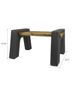 Custom Length Lightweight Indoor Or Outdoor Backless Bench Ends -The Garden Shop 8612858gy 06v