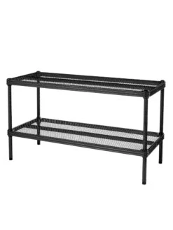 MeshWorks © Stacking Plant Shelves -The Garden Shop 8613018 07v meshworks stacking plant shelves black