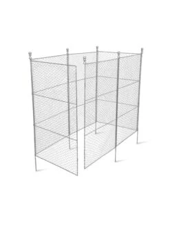 Tall Chicken Wire Critter Fence With Gate -The Garden Shop 8613260 6052