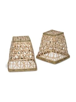 Bamboo Cloche, Set Of 2 -The Garden Shop 8613351 4693